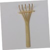 Toyvian Bamboo Rake Five Teeth Rake Sand Table Rake Mini