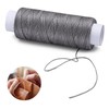 KAQRHFT 0.8 mm 54 Yards Round Waxed Thread for Leather