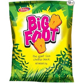 Holiday Big Foot, The Giant Cheese Snack, 0.8 Oz, Pack of 12