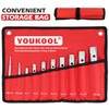 YOUKOOL 10-Piece Plumbers Spanner Wrench Set - Dual-Ended Socket Wrench