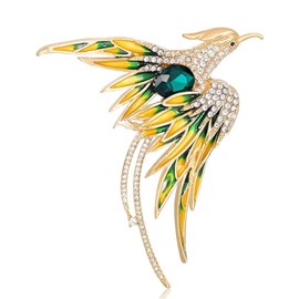 CVNRCLP Crystal Rhinestone Animal Brooch - Unique Personality Lapel Pin & Backpack Badge | Stylish Hat & Bag Accessory for Men and Women