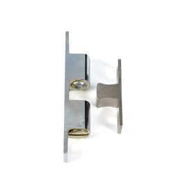 Merriway BH01252 70 mm (2.3/4 inch) Adjustable Double Ball Roller Cupboard Cabinet Door Tension Catch-Solid Brass Chrome Plated 70mm
