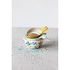 Creative Co-Op Hand-Painted Stoneware Measuring Cups, 6" L x 4"