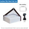 Transparent Waterproof PE Tarp with Reinforced Edges & Grommets
