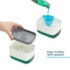 Fineway 3-in-1 Automatic Refillable Soap Dispenser Set with Sponge Holder,