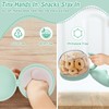 SELEWARE No Spill Snack Cups for Toddlers 2-Pack - Spill-Proof