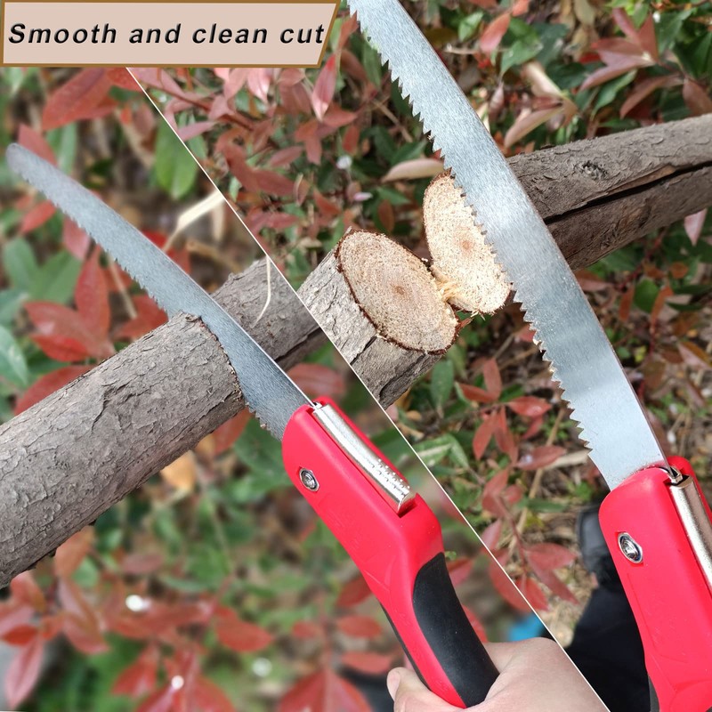 WEIMELTOY 12 Inch Heavy Duty Pruning Saw, Folding Hand Saw