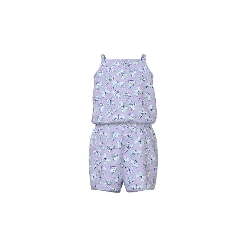 NAME IT Girls' Nmfvigga Strap Suit, Purple Heather