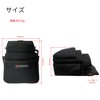 TAKAGI Waist Bag, 3 Tiers, Opening, Cut-Resistant, Abrasion Resistant, Hard