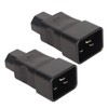 2pcs IEC320 C20 to IEC320 C15 Power Adapter Professional Standard