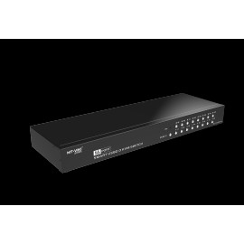 MT-VIKI KVM Switch 16 Port, 16X1 Rackmount KVM Switch VGAcolor: Black