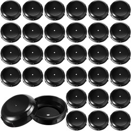 1.5 Inch Patio Furniture Seating Glides/Feet/Caps for Wrought Iron Outdoor Furniture Easy to Install Replacement Chair and Table Feet Glide Protectors/Cap (Black,48 Pieces)