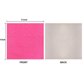 Webake Chocolate Wrappers Pink Aluminium Foil 6 x 6 inch Square Candy Wrappers 100 PCS Wrapping Paper For Party, Wedding, Birthday, Christmas