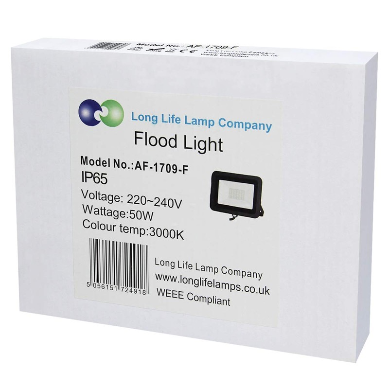 50w Outdoor LED Flood Light Warm White Garden Security Lighting