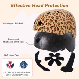 Helmet for Kids 8-14, Adjustable Kids Bike Helmet with DIY Cat Ears for Girls Youth for Skateboard Scooter Cycling Roller Skating