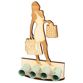 WORTGEFECHTE XL Wooden Money Gift for Women, Gift Idea, Voucher Packaging, Funny Gift, Money Gift for Men and Women (General Shopping)