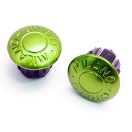 Cinelli Anodized Bar Plugs, Green, Set of 2