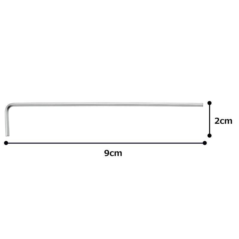 TONE ALB-02 Long Hex Bar L-Shaped Wrench, Double Sided Width: