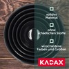 KADAX Plastic Bowl, Salad Bowl, Stackable Mixing Bowl, Plastic Bowl,