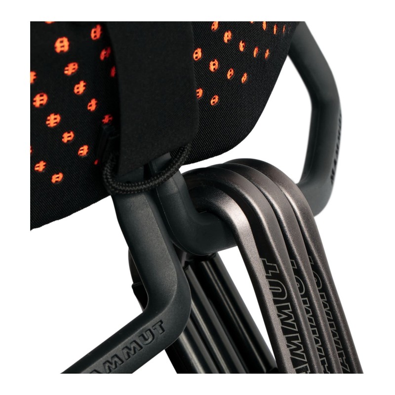 Mammut Men's Comfort Fast Adjust Climbing Harness Black-Safety Orange L