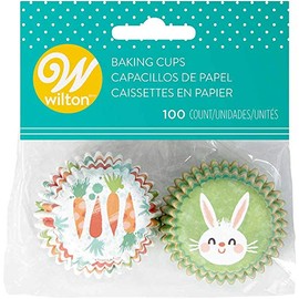 Wilton/キャロット＆バニーミニマフィンカップ100CT カップケーキ マフィン 紙カップ