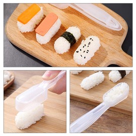 Chlotmio 4 Pcs Sushi Mold Non-Stick Nigiri Sushi Maker Mould Nigiri Sushi Making Kits Onigiri Rice Shape DIY Tools for DIY Kitchen Tools