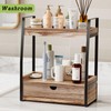 Boulphia 2-Tier Bathroom Organizer Countertop, Bathroom Sink Organizer Countertop, Vanity,