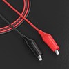 Cleqee 10PCS Alligator Clips Electrical Test Leads Dual Ended Crocodile