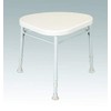 Homecraft White Line Aluminium Corner Shower Stool, 44-54cm, 160kg