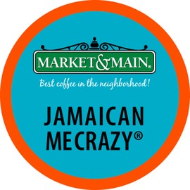 Market & Main Single Serve, Jamaican Me Crazy Cup Coffee, Compatible with Keurig K-cup Brewers, 18 Count