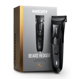 MANSCAPED® The Beard Hedger® Cortadora de barba de precisión premium, rueda de hoja ajustable de 20 longitudes, hoja en T de acero inoxidable para recortar el vello facial de precisión