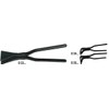Bessey D341-40 45 Degree Curved Seaming Pliers, Black, 40 mm