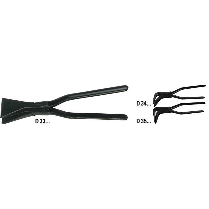 Bessey D341-40 45 Degree Curved Seaming Pliers, Black, 40 mm