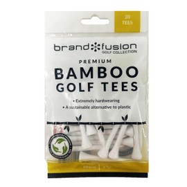 Golfers Club Premium White Bamboo Tees 69mm pack of 20
