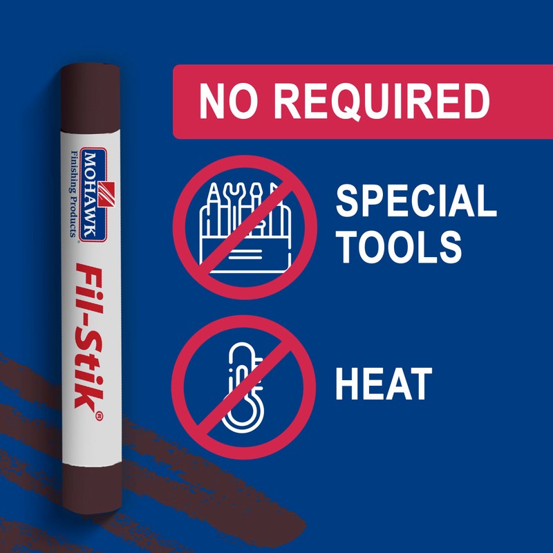 Mohawk Fil-Stik Wax Putty Stick, Extra Dark Walnut M230-0209, 1