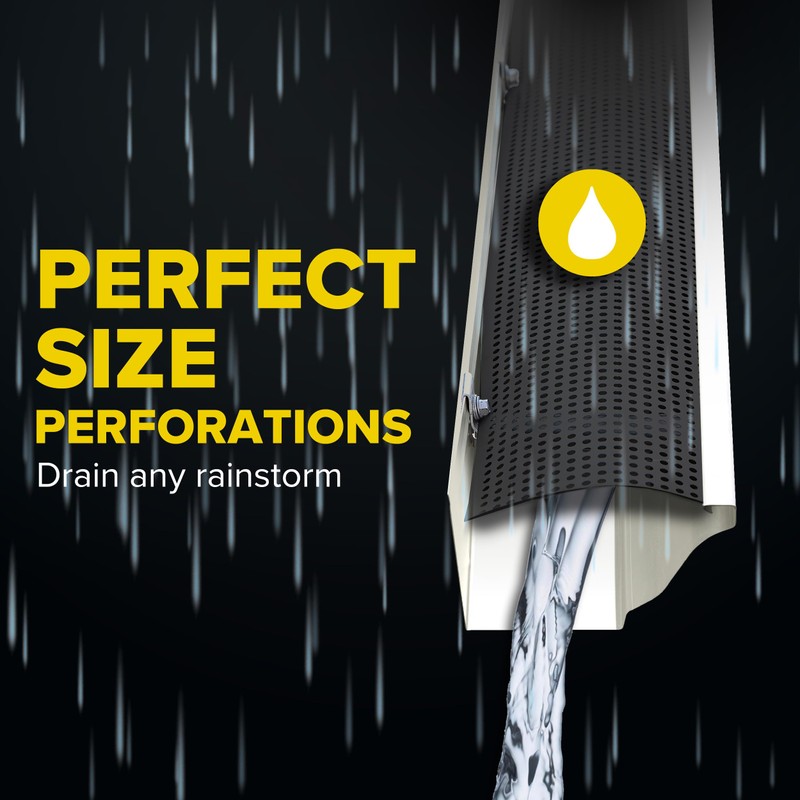 Alu-Rex Rain Gutter Guard – Aluminum Eavestrough Protection – Canadian-Made