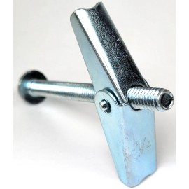 Nova Fasteners 25 PCS - Mushroom Head Toggle Bolt Wall Anchor Butterfly 1/4 x 3 in Zinc