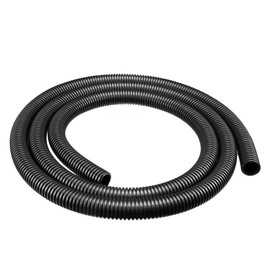uxcell 1.6 M 17 x 21.2 mm PP Flexible Corrugated Conduit Tube for Garden,Office Black