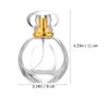 SCOLAND 50ML Glass Refillable Perfume Spray Bottle Empty Liquid Perfume