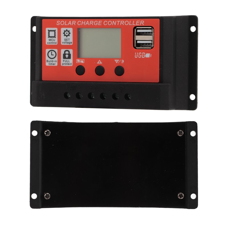 PWM Auto Solar Charge Controller LCD Display Dual USB Solar
