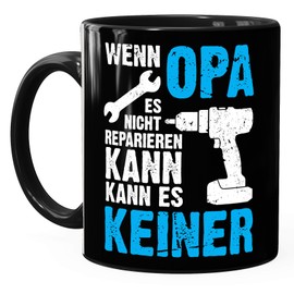 If grandpa can't repair it, no coffee cup MoonWorks® black one size