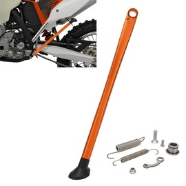 JFG RACING Dirt Bike Kickstand Side Stand Forging Aluminum With Springs For XC XCW XCF EXC EXCF 150 200 250 300 350 400 450 500 505 530 2008-2015 Orange