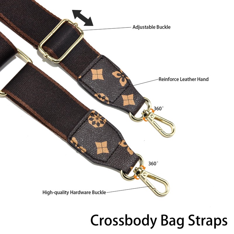 LEMEDE Purse Strap Wide Replacement Crossbody Bag Straps, 1.5" Canvas