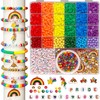 Pride Rainbow Clay Beads Bracelets Making Kit, Love is Love