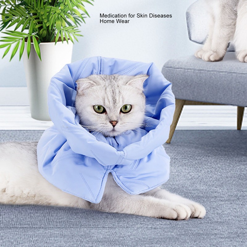 Cat Cone Collar Soft Adjustable Prevents Bite Lick Safety Cold