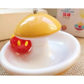 Briller Cat Tumbler Interactive Cat Toys PetSafe Indoor Tumbler Cat favourite Ball Toys for Cats of All Ages with Yellow Color