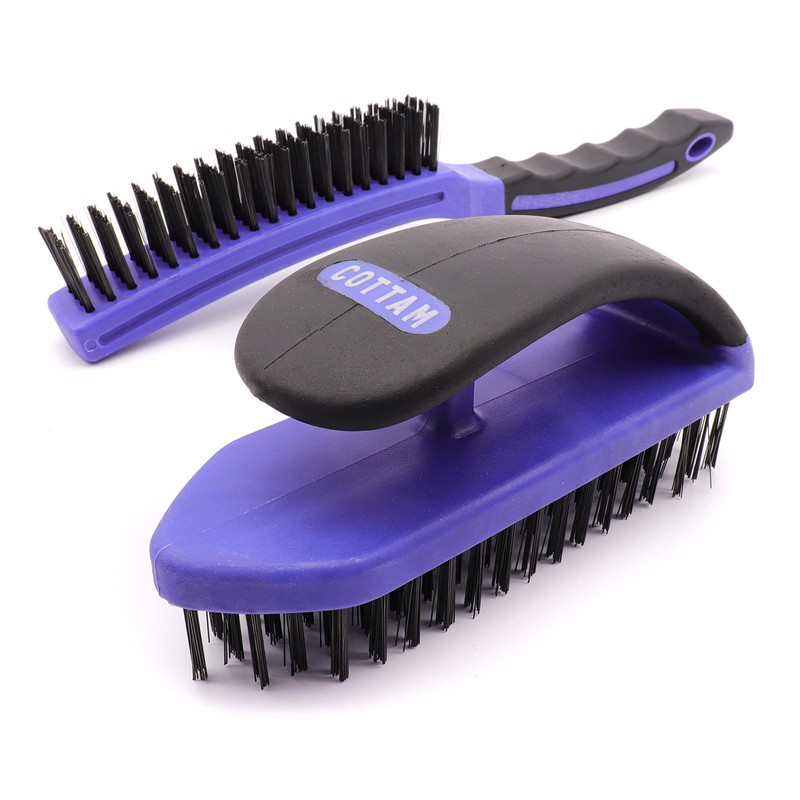 COTTAM Wire Steel Brush Set | Heavy Duty | Wire