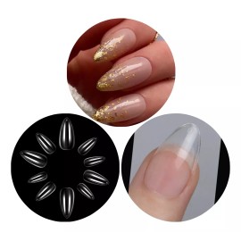 Divas y Colores Tips Punta Almendra Completos Paq De 240 Pzas Press On Uñas