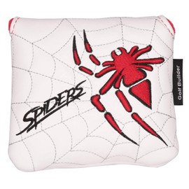 Golf Headcover Putter Cover Magnetic Mallet Odyssey 2 Ball Tailor Made Spider Putter Spiders Spiders Spider White Black Red (White)