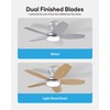 VONLUCE Ceiling Fans with Lights, 36 Inch Ceiling Fan and